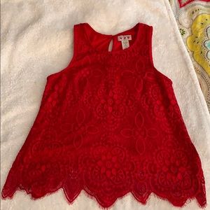 Red Lace Tank